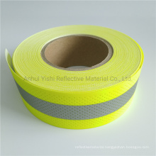 Hi Vis En13356 Orange Fire Resistant Reflective Tape / Flame Retardant Reflective Fr Fabric Warning Tape for Safety Clothing